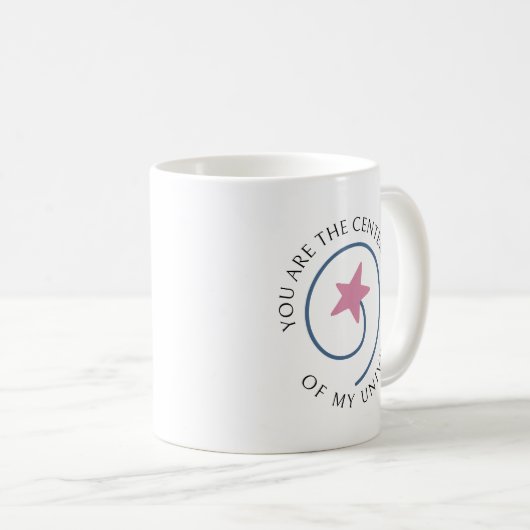 Romantische Botschaft Minimalistisch Valentingesch Kaffeetasse (VorderseiteRechts)