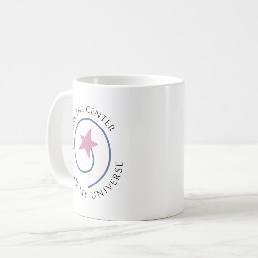 Romantische Botschaft Minimalistisch Valentingesch Kaffeetasse (Vorderseite Links)