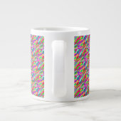Romantische Botschaft und Kunst über Herzen Jumbo-Tasse (Rückseite)