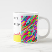 Romantische Botschaft und Kunst über Herzen Jumbo-Tasse (Rechts)