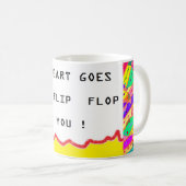 Romantische Botschaft und Kunst über Herzen Kaffeetasse (VorderseiteRechts)