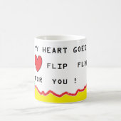 Romantische Botschaft und Kunst über Herzen Kaffeetasse (Mittel)