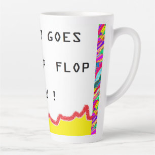 Romantische Botschaft und Kunst über Herzen Milchtasse