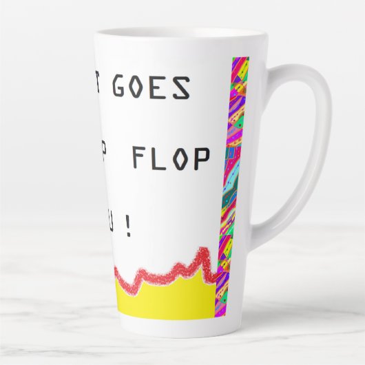 Romantische Botschaft und Kunst über Herzen Milchtasse (Rechts)