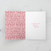Romantische Boudoir Valentine Card Feiertagskarte (Innenseite)
