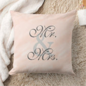 Romantische Braut Blush Reversible Pilze Kissen (Decke)