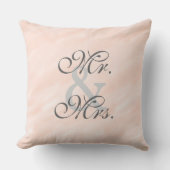 Romantische Braut Blush Reversible Pilze Kissen (Vorderseite)