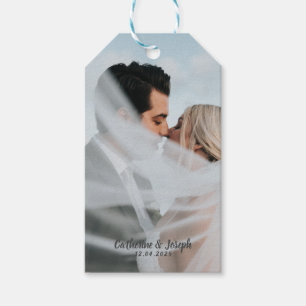 Romantische Braut & Bräutigam Hochzeit  Geschenkanhänger