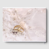 Romantische Braut und Bräuche feiern Hochzeitstag Gästebuch (Rückseite)