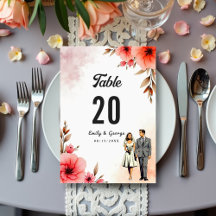 Romantische Braut- und Wasserfarbenhochzeit