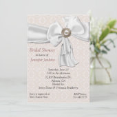Romantische Brautdusche Einladung (Stehend Vorderseite)