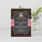 Romantische BREWS vor ihrer "I Do's"-Verlobung Einladung (Stehend Vorderseite)