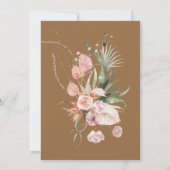 Romantische Bridal Couple Llama Einzigartige Hochz Einladung (Rückseite)