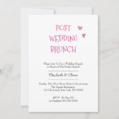 Romantische Bridal mit zwei miteinander verflochte Einladung (Vorderseite)