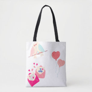 romantische Briefe Tasche