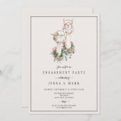 Romantische Brigadepartei Llama Einladung (Vorne/Hinten)