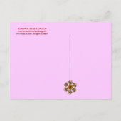 ROMANTISCHE BRÜCKE UND GROOM SAVE THE DATE MONOGRA ANKÜNDIGUNGSPOSTKARTE (Rückseite)