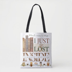 Romantische Buchliebhaber buchen Tote Bag Tasche