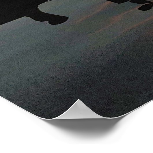 Romantische Bucht Sunset Poster (Ecke)