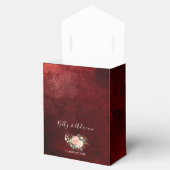 Romantische Burgund Rosa Blütenrosa Rustikale Hoch Geschenkschachtel (Geöffnet)