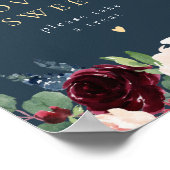 Romantische Burgunder-Liebe: Sweet Dessert Poster (Ecke)