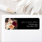 Romantische Burgundy Black Wedding (Insitu)