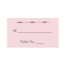 Romantische Cartoon Brides Wedding Platzkarten