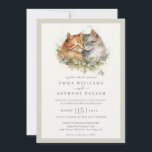 Romantische Cat Couple Wedding Einladung<br><div class="desc">Romantische Cat Couple Wedding Einladung</div>