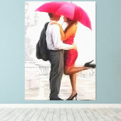 Romantische Chance Leinwanddruck (Insitu (Holzboden))