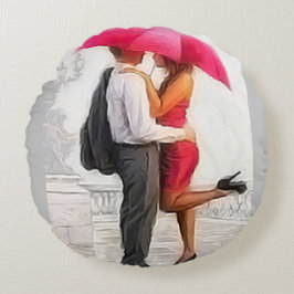 Romantische Chance Rundes Kissen