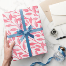 Romantische Chic Botanische Blätter weich rosa