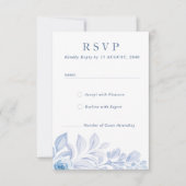 Romantische Chic Classic UAWG Response Cards RSVP Karte (Vorderseite)