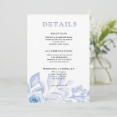 Romantische Chic Floral Wedding Karten (Stehend Vorderseite)