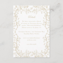 Romantische Chinoiserie Antike Französische Goldho Begleitkarte