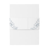 Romantische Chinoiserie Antique Französisch Blaue Einladungsbanderole (Rückseitenbeispiel)