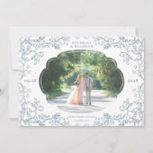 Romantische Chinoiserie Antiquitätensprache Franzö Save The Date (Vorderseite)