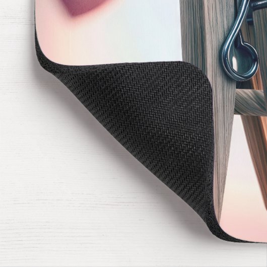Romantische Clothespiele auf Clothesline Mousepad (Ecke)