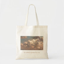 Romantische Cloud-Quote-Tasche