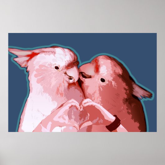 Romantische Cocktails Spielerischer Pop Poster (Vorne)