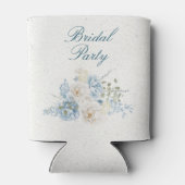 Romantische Cotswolds Winter Florals Custom Bride Dosenkühler (Rückseite)