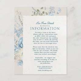 Romantische Cotswolds Winter Florals Details Hochz Begleitkarte