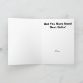 Romantische Coupé-Fahrt mit Car Card Karte (Innenseite)