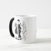 Romantische Couple Illustration Tasse Minimalistis (Vorderseite Links)