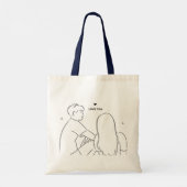 Romantische Couple Liebe Tote Bag - Perfektes Gesc Tragetasche (Rückseite)