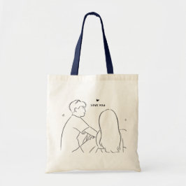 Romantische Couple Liebe Tote Bag - Perfektes Gesc Tragetasche