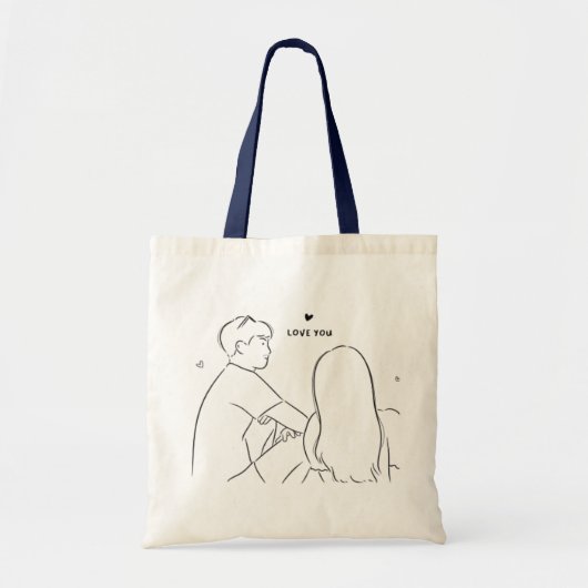 Romantische Couple Liebe Tote Bag - Perfektes Gesc Tragetasche (Vorne)