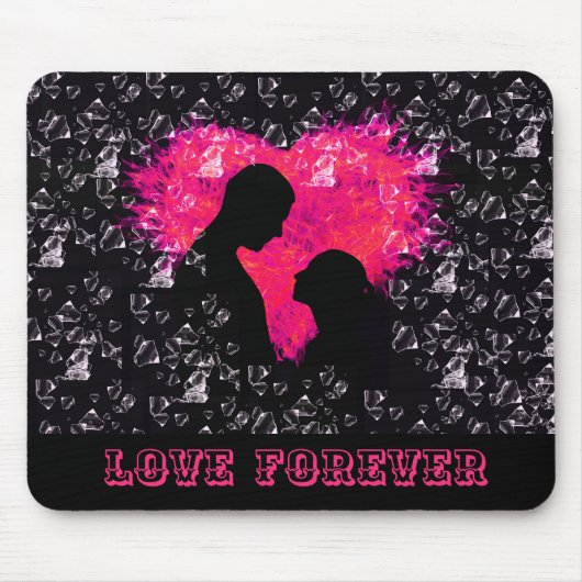 Romantische Couple Mouse Pad Mousepad (Vorne)