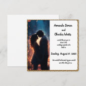 Romantische Couple Night Save the Date Einladung (Vorne/Hinten)
