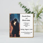 Romantische Couple Night Save the Date Einladung (Stehend Vorderseite)