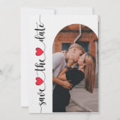 Romantische Couple Picture in Arch Save the Date C (Vorderseite)